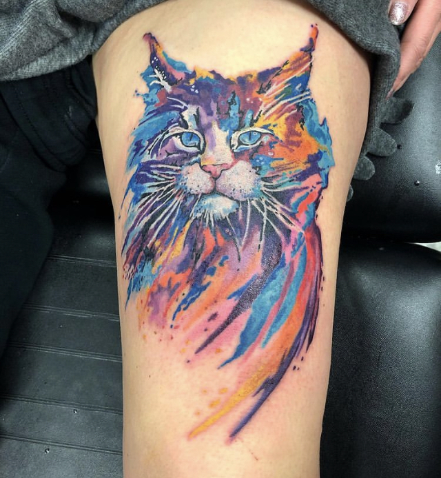50 Adorable Cat Tattoo Designs To Live For  Tats n Rings